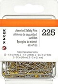 Singer Veiligheidsspelden assorti maat 00-3 225 stuks