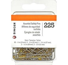 Singer Épingles de sûreté assorties 00-3 225 pièces