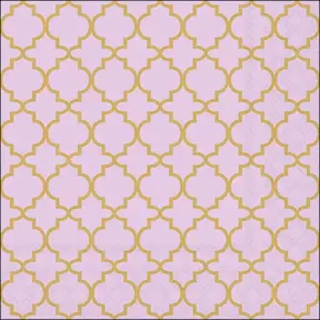 Ogee Gold/Lilac Napkins FSC Mix