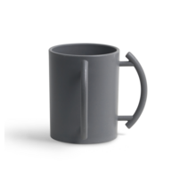 Grey Acrylic Washing Cup with Grey Handles