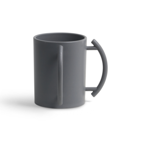 Grey Acrylic Washing Cup with Grey Handles