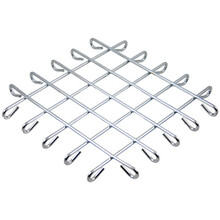 Quadratischer Topfuntersetzer 22cm Edelstahl