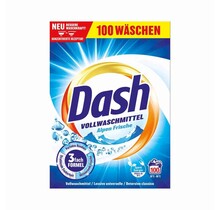 Dash Lessive Poudre Fraîcheur Alpine 100 Lavages – Élimination Efficace des Taches, Sans Microplastiques