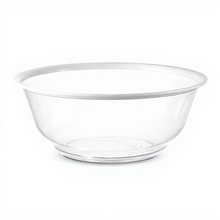 Clear Acrylic Wash Bowl with White Rim
