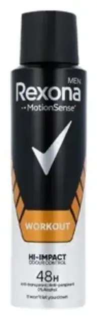 Rexona Men Workout Hi Impact Antiperspirant Spray 150ml – 48h Protection