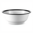 Netila White Acrylic Wash Bowl with Black Rim