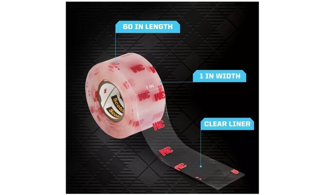 3M Scotch-Mount transparante dubbelzijdige foamtape 2,5 cm x 152 cm – sterke montage zonder boren