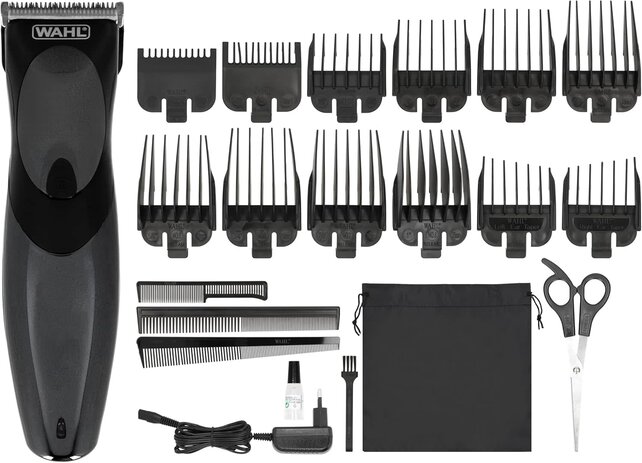 WAHL Haircut & Beard Cordless Clipper – 21-Piece Grooming Kit