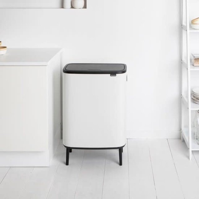 Brabantia Bo Touch Bin 60L White