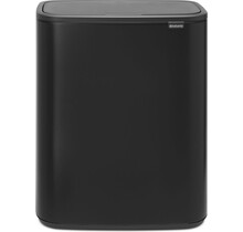 Brabantia Bo Touch Bin Hi 60L Noir – Poubelle Design à Fermeture Douce