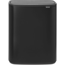 60L Trash Can Soft Close Black