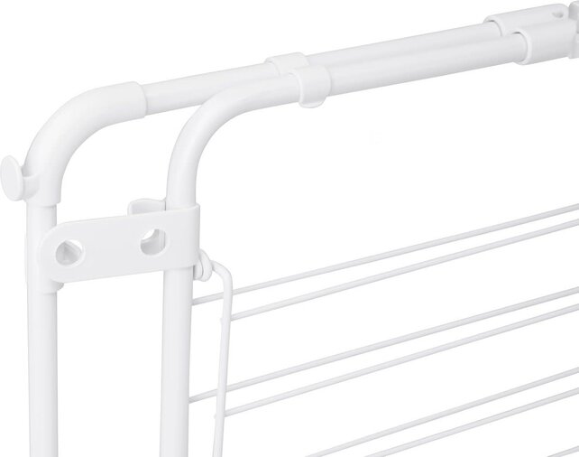 Brabantia Hang On Droogtoren 30m – Inklapbaar Wasrek met Wielen, 4 Niveaus, 25kg Capaciteit