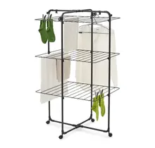 Brabantia Séchoir Tour Pliable 23m Noir Mat