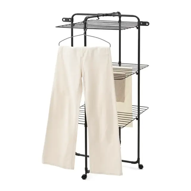 Brabantia Séchoir Tour Pliable 23m Noir Mat