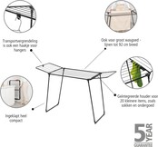 Brabantia Foldable drying rack 18m Matt Black