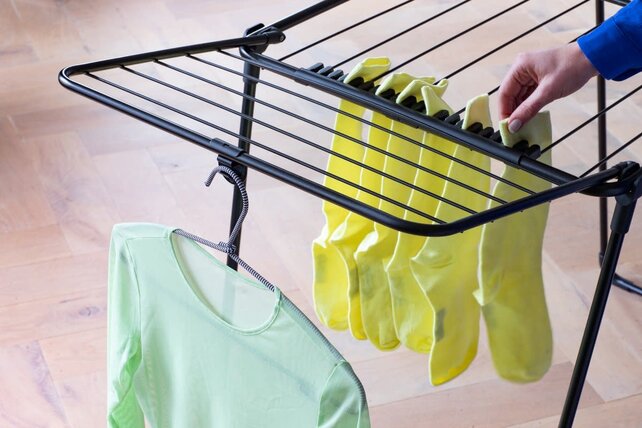 Brabantia Klappbarer Wäscheständer 18m Matt Schwarz