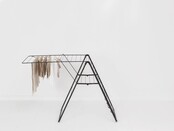 Brabantia HangOn Drying Rack 25m - Foldable Clothes Rack - Matt Black