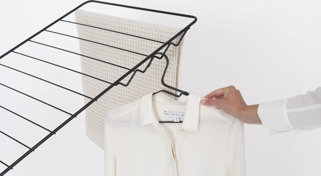 Brabantia Foldable Clothes Airer 25m Matt Black