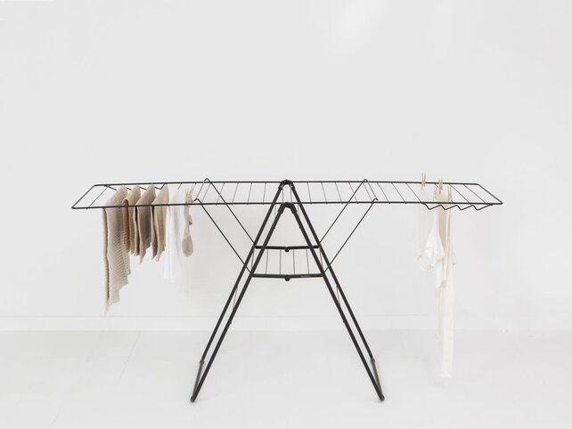 Brabantia Foldable Clothes Airer 25m Matt Black