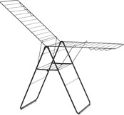 Brabantia HangOn Drying Rack 25m - Foldable Clothes Rack - Matt Black