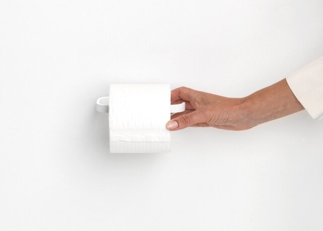 Brabantia MindSet Toilet Roll Holder – Wall Mounted, Rust Resistant