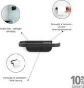 Brabantia MindSet Toilettenpapierhalter – Wandmontage, Rostfrei