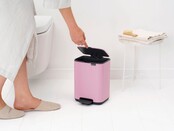 Brabantia Bo 4L Pedal Bin – Bathroom Soft Close Rubbish Bin, Lilac Pink