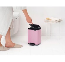 Brabantia Bo 4L Pedal Bin – Bathroom Soft Close Rubbish Bin, Lilac Pink
