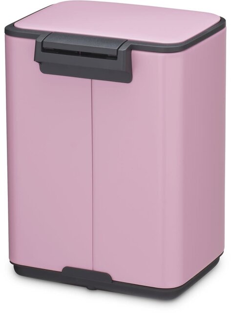 Brabantia Bo Treteimer 4L – Bad Mülleimer mit Soft Close, Lilac Pink