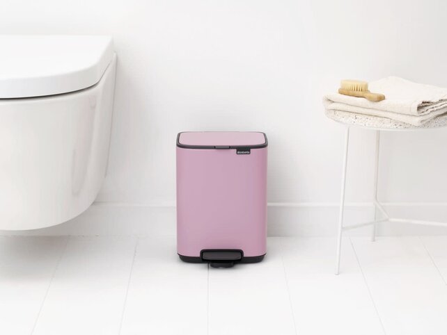 Brabantia Bo Pedal Bin - 4 liters - Bathroom - Lilac Pink