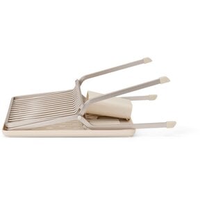 Foldable Dish Drying Rack Compact Beige