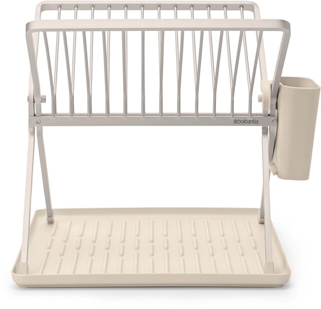 Brabantia SinkSide Dish Rack - Foldable - Compact - Soft Beige