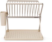 Brabantia SinkSide Klappbares Abtropfgestell – Kompakt mit Abtropfschale, Beige