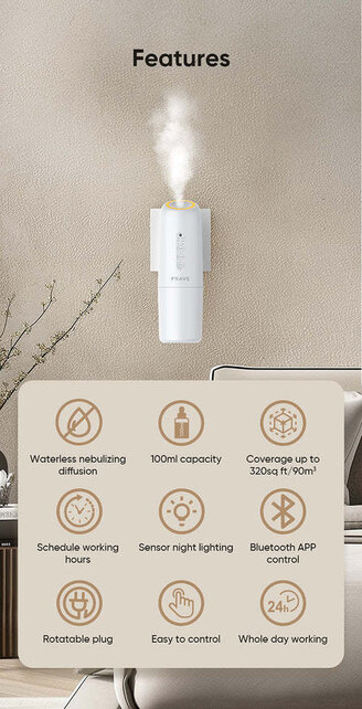 FRAVE Lumix Diffuser – Smart Aroma Diffuser met App