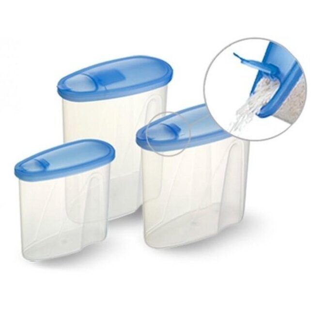 Sunware Club Cuisine sprinkle Container – Plastic Food Dispenser with Flap