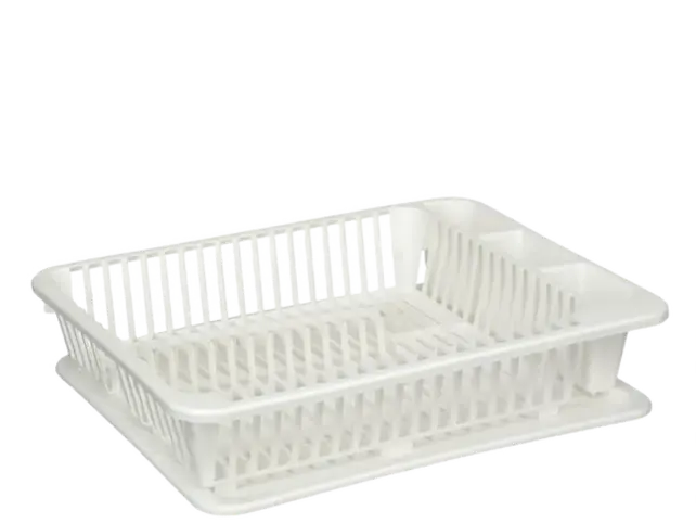 Sunware  Afdruiprek Met Onderblad Wit