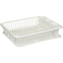 Dish Drainer with Tray White