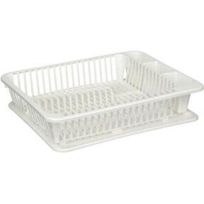 Dish Drainer with Tray White