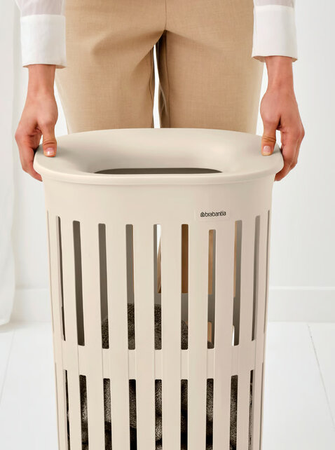 Brabantia Laundry Box Collect-It Soft Beige 55l with Lid