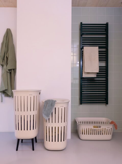 Brabantia Laundry Box Collect-It Soft Beige 55l with Lid