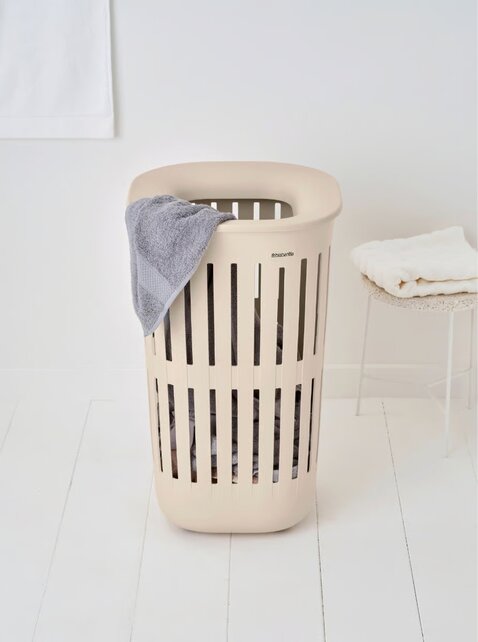 Brabantia Collect-It Laundry Basket 55L with Lid – Recycled Plastic with Ventilation