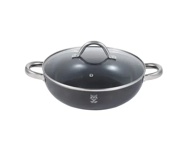 GV Wok Pan 28cm with Lid – Suitable for all stove types