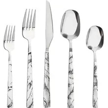 20pc Cutlery Set Marble Handle
