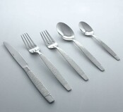 Metropolitan Cinne Citta 30pc Flatware Set – 18/10 Stainless Steel with Etched Wave Design