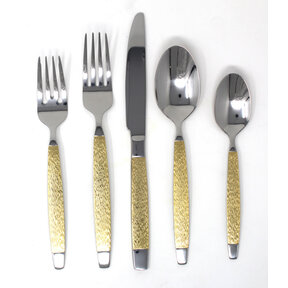 Besteckset 30-teilig Gold Akzent