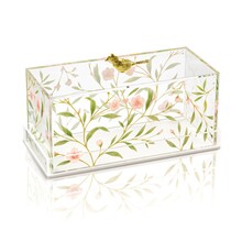 Waterdale Floral Bird Kuchenglocke Rechteckig – Lucite Haube für Kuchen