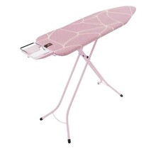 Brabantia Bügelbrett B 124x38 cm Lilac – Kompaktes Dampfbügelbrett mit Höhenverstellung