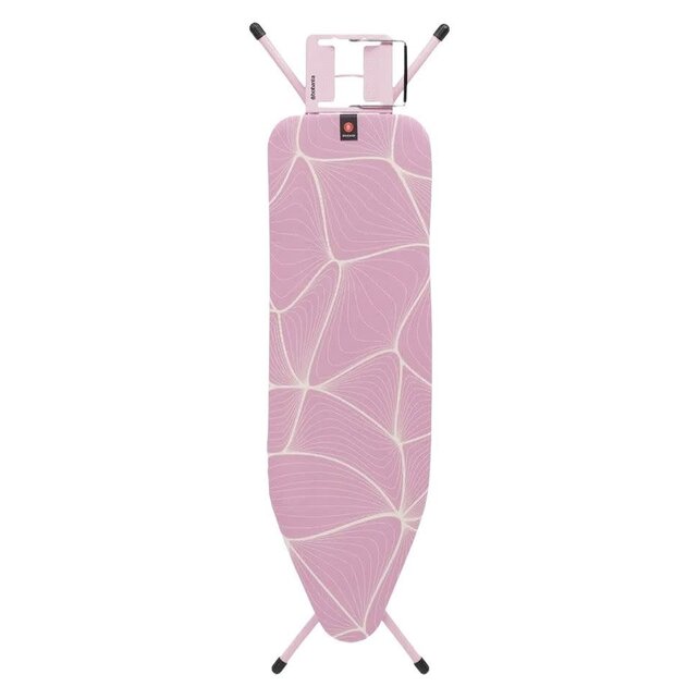 Brabantia Strijkplank B 124x38 cm Lilac – Compacte Stoom Strijktafel met Verstelbare Hoogte