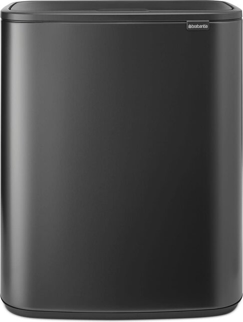 Brabantia Bo Touch Bin 60L Confident Grey – XXL Trash Can with Soft-Touch Lid