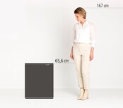 Brabantia Bo Touch Bin Mülleimer 60L Confident Grey – XXL Abfalleimer mit Soft-Touch Deckel